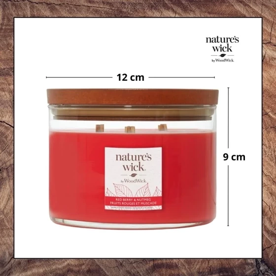 ŚWIECA DUŻA REDBERRY & NUTMEG
