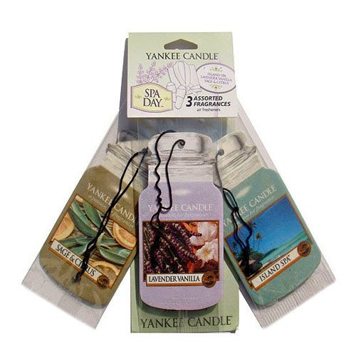 CAR JAR VARIETY PACK SPA DAY (ISLAND SPA + LAVENDER VANILLA + SAGE & CITRUS)
