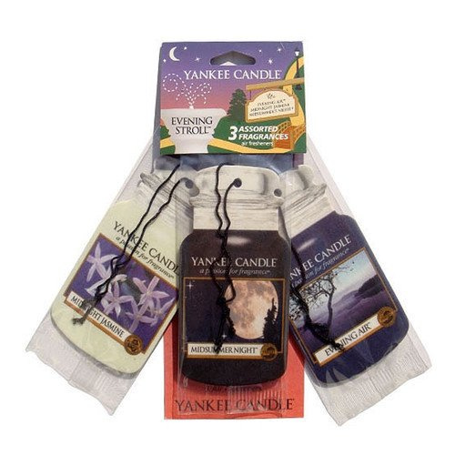 CAR JAR VARIETY PACK EVENING STROLL (EVENING AIR + MIDNIGHT JASMINE + MIDSUMMER'S NIGHT)
