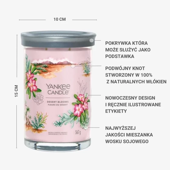 TUMBLER DUŻY Z 2 KNOTAMI DESERT BLOOMS