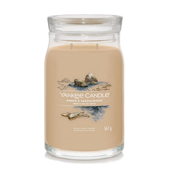 ŚWIECA SIGNATURE DUŻA AMBER & SANDALWOOD