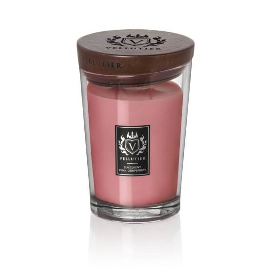 DUŻA ŚWIECA SUCCULENT PINK GRAPEFRUIT