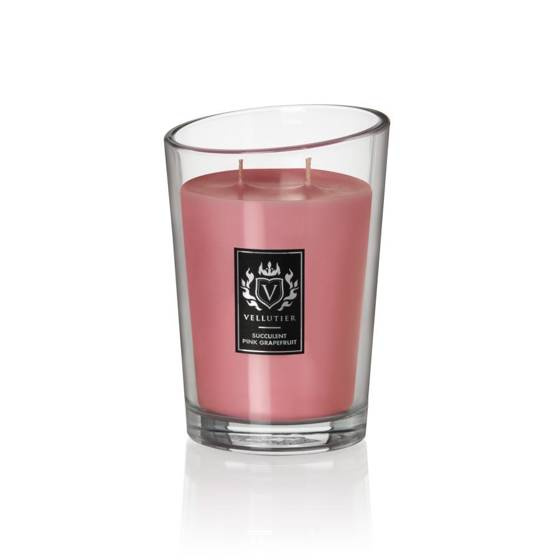 DUŻA ŚWIECA SUCCULENT PINK GRAPEFRUIT
