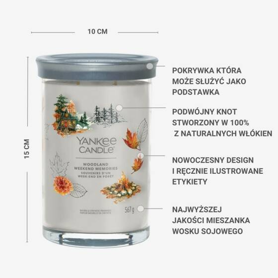 TUMBLER DUŻY Z 2 KNOTAMI WOODLAND WEEKEND MEMORIES