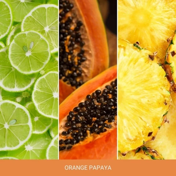 ŚWIECA ŚREDNIA ORANGE PAPAYA