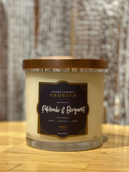 BAOBATH ŚWIECA ZAPACHOWA PATCHOULI BERGAMOT